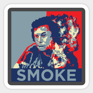 Elon Musk - Smoke poster Sticker